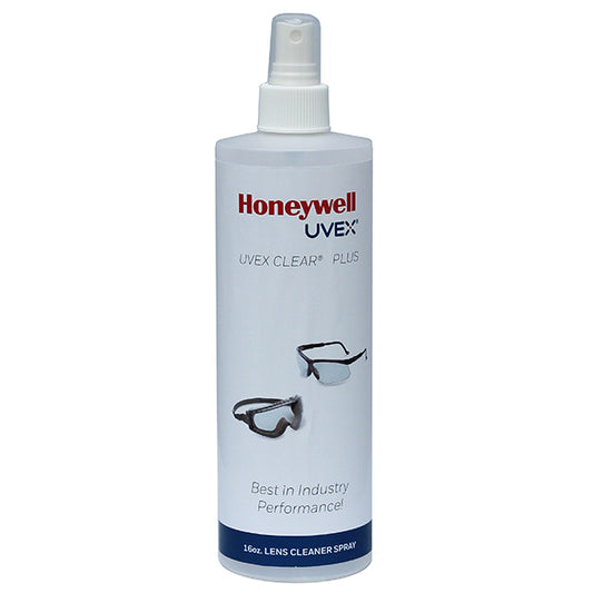 Honeywell Uvex Clear Plus Lens Cleaner Solution, 16 oz