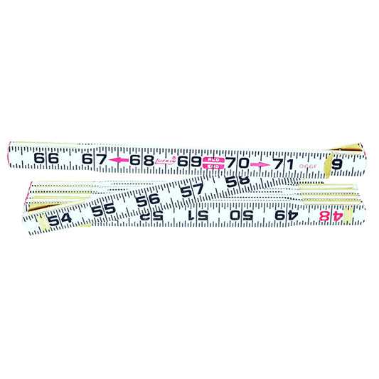 Lufkin Red End Flat Reading Wood Rule, 5/8" x 6'