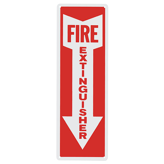 Brady “Fire Extinguisher” with Arrow Aluminum Sign