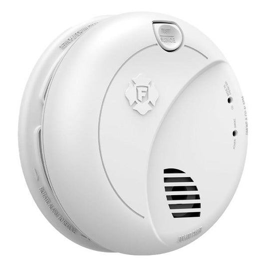 BRK® Hard-Wired Combination CO/Photoelectric Smoke Alarm with 10-Year Battery Backup