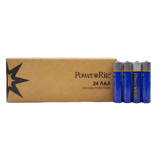 Power Rite® AAA Alkaline Batteries, 24/Pkg