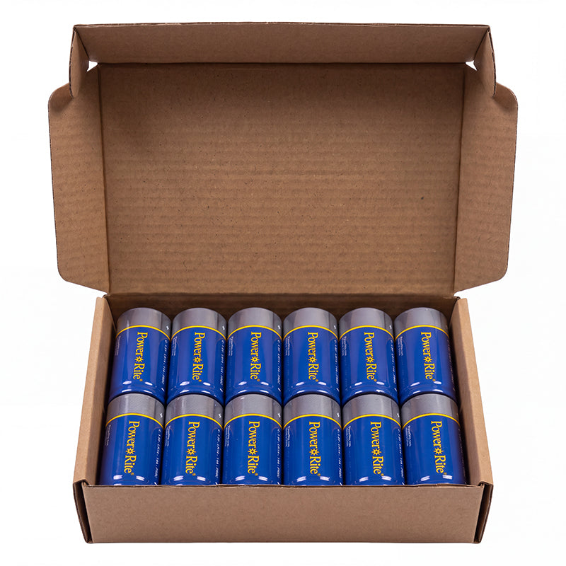 Power Rite® C Alkaline Batteries, 12/Pkg