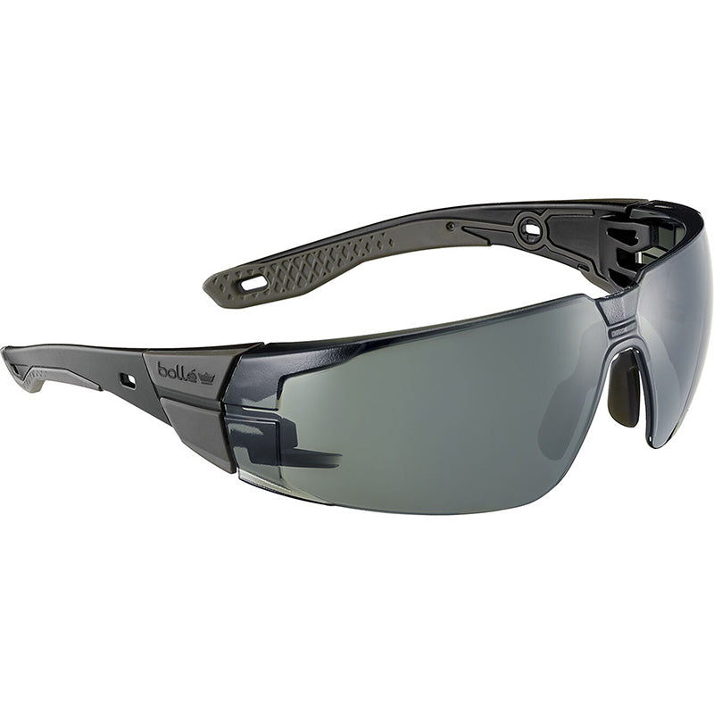 Bolle Safety Rush+ 2.0 Safety Glasses, Standard, Black/Gray Frame, Gray Welding 3 Lens