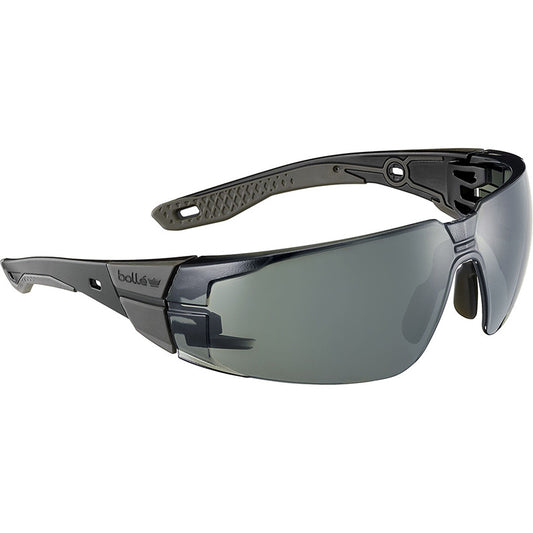 Bolle Safety Rush+ 2.0 Safety Glasses, Standard, Black/Gray Frame, Gray Welding 3 Lens
