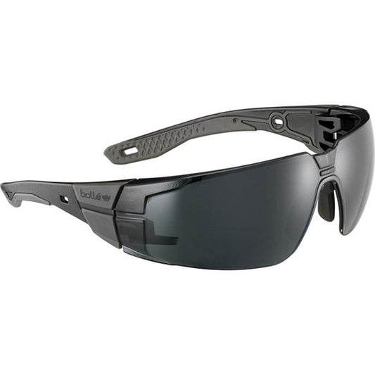 Bolle Safety Rush+ 2.0 Safety Glasses, Standard, Black/Gray Frame, Gray Welding 5 Lens