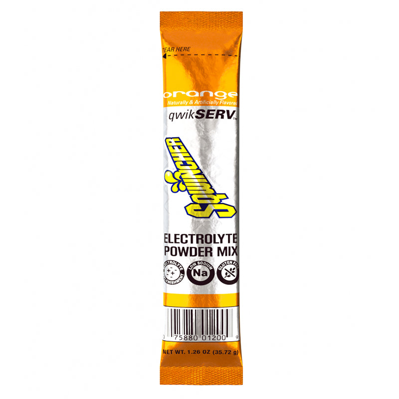 Sqwincher QwikServ Electrolyte Drink Mix Sticks, Orange Flavor, 100/Case