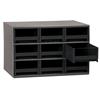 Akro-Mils® 19-Series Heavy-Duty Steel Storage Cabinet, 9 Drawer (Drawer Dimensions: 3 1/16"H x 5 3/16"W x 10 9/16"D), Black, 1/Each Akro-Mils® 19-Series Heavy-Duty Steel Storage Cabinet, 9 Drawer (Drawer Dimensions: 3 1/16"H x 5 3/16"W x 10 9/16"D), Black, 1/Each