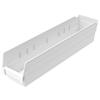 Akro-Mils® Shelf Bin, 17 7/8"L x 4"H x 4 1/8"W, White, 1/Each Akro-Mils® Shelf Bin, 17 7/8"L x 4"H x 4 1/8"W, White, 1/Each