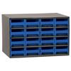 Akro-Mils® 19-Series Heavy-Duty Steel Storage Cabinet, 16 Drawer (Drawer Dimensions: 2 1/8"H x 4"W x 10 9/16"D), Blue, 1/Each Akro-Mils® 19-Series Heavy-Duty Steel Storage Cabinet, 16 Drawer (Drawer Dimensions: 2 1/8"H x 4"W x 10 9/16"D), Blue, 1/Each
