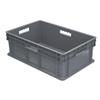Akro-Mils® Straight Wall Container, Solid Sides & Base, 23 3/4"L x 8 1/4"H x 15 3/4"W, Gray, 1/Each Akro-Mils® Straight Wall Container, Solid Sides & Base, 23 3/4"L x 8 1/4"H x 15 3/4"W, Gray, 1/Each