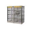 Justrite® Pressurized Gas Cylinder Locker, Horizontal, 65"H x 60"W x 32"D, Gray, 1/Each Justrite® Pressurized Gas Cylinder Locker, Horizontal, 65"H x 60"W x 32"D, Gray, 1/Each
