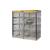 Justrite® Pressurized Gas Cylinder Locker, Horizontal, 65"H x 60"W x 32"D, Gray, 1/Each Justrite® Pressurized Gas Cylinder Locker, Horizontal, 65"H x 60"W x 32"D, Gray, 1/Each