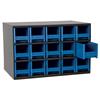 Akro-Mils® 19-Series Heavy-Duty Steel Storage Cabinet, 15 Drawer (Drawer Dimensions: 3 1/16"H x 3 3/16"W x 10 9/16"D), Blue, 1/Each Akro-Mils® 19-Series Heavy-Duty Steel Storage Cabinet, 15 Drawer (Drawer Dimensions: 3 1/16"H x 3 3/16"W x 10 9/16"D), Blue, 1/Each