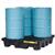 Justrite® EcoPolyBlend™ Spill Control Pallet, 4-Drum, 73 gal Sump Capacity, Black, 1/Each Justrite® EcoPolyBlend™ Spill Control Pallet, 4-Drum, 73 gal Sump Capacity, Black, 1/Each