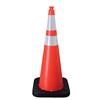 Enviro-Cone® Traffic Cone, 36" w/ 4" & 6" Reflective Collars, 10 lb, Orange/Black, 1/Each Enviro-Cone® Traffic Cone, 36" w/ 4" & 6" Reflective Collars, 10 lb, Orange/Black, 1/Each