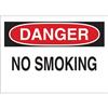 Brady® "Danger No Smoking" Plastic Safety Sign, 1/Each Brady® "Danger No Smoking" Plastic Safety Sign, 1/Each