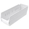 Akro-Mils® Shelf Bin, 11 5/8"L x 4"H x 4 1/8"W, White, 1/Each Akro-Mils® Shelf Bin, 11 5/8"L x 4"H x 4 1/8"W, White, 1/Each