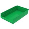 Akro-Mils® Shelf Bins, 17 7/8"L x 4"H x 11 1/8"W, Green, 1/Each Akro-Mils® Shelf Bins, 17 7/8"L x 4"H x 11 1/8"W, Green, 1/Each