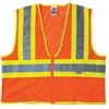 Ergodyne® GloWear® 8230Z Class 2 Two-Tone Mesh Vest, Large/X-Large, Orange, 1/Each Ergodyne® GloWear® 8230Z Class 2 Two-Tone Mesh Vest, Large/X-Large, Orange, 1/Each