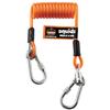 Ergodyne® Squids® 3130M Coiled Cable Lanyards, 7" (Coiled), 50" (Extended), 5 lb, Orange, 1/Each Ergodyne® Squids® 3130M Coiled Cable Lanyards, 7" (Coiled), 50" (Extended), 5 lb, Orange, 1/Each