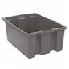 Akro-Mils® Nest & Stack Tote, 19 1/2"L x 8"H x 13 1/2"W, Gray, 1/Each Akro-Mils® Nest & Stack Tote, 19 1/2"L x 8"H x 13 1/2"W, Gray, 1/Each