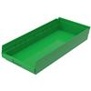 Akro-Mils® Shelf Bin, 23 5/8"L x 4"H x 11 1/8"W, Green, 1/Each Akro-Mils® Shelf Bin, 23 5/8"L x 4"H x 11 1/8"W, Green, 1/Each