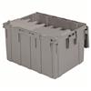 Akro-Mils® Attached Lid Container, 28 gal, 28"L x 15 1/2"H x 21"W, Gray, 1/Each Akro-Mils® Attached Lid Container, 28 gal, 28"L x 15 1/2"H x 21"W, Gray, 1/Each