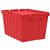 Akro-Mils® Attached Lid Container, 12 gal, 21 1/2"L x 12 1/2"H x 15"W, Red, 1/Each Akro-Mils® Attached Lid Container, 12 gal, 21 1/2"L x 12 1/2"H x 15"W, Red, 1/Each