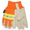 MCR Safety® Luminator™ Thermosock® Lined Pigskin Leather Palm Gloves, Large, Orange/Natural, 12/Pair MCR Safety® Luminator™ Thermosock® Lined Pigskin Leather Palm Gloves, Large, Orange/Natural, 12/Pair