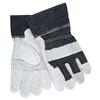 MCR Safety® Industry Standard Leather Palm Gloves, Economy Grade, Patch Palms, 2 1/2" Denium Cuffs, Large, Blue/Gray, 12/Pair MCR Safety® Industry Standard Leather Palm Gloves, Economy Grade, Patch Palms, 2 1/2" Denium Cuffs, Large, Blue/Gray, 12/Pair
