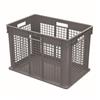 Akro-Mils® Straight Wall Container, Mesh Sides & Solid Base, 23 3/4"L x 16 1/8"H x 15 3/4"W, Gray, 1/Each Akro-Mils® Straight Wall Container, Mesh Sides & Solid Base, 23 3/4"L x 16 1/8"H x 15 3/4"W, Gray, 1/Each