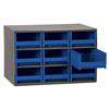 Akro-Mils® 19-Series Heavy-Duty Steel Storage Cabinet, 9 Drawer (Drawer Dimensions: 3 1/16"H x 5 3/16"W x 10 9/16"D), Blue, 1/Each Akro-Mils® 19-Series Heavy-Duty Steel Storage Cabinet, 9 Drawer (Drawer Dimensions: 3 1/16"H x 5 3/16"W x 10 9/16"D), Blue, 1/Each