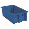 Akro-Mils® Nest & Stack Tote, 18"L x 6"H x 11"W, Blue, 1/Each Akro-Mils® Nest & Stack Tote, 18"L x 6"H x 11"W, Blue, 1/Each
