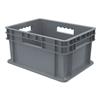 Akro-Mils® Straight Wall Container, Solid Sides & Base, 15 3/4"L x 8 1/4"H x 11 3/4"W, Gray, 1/Each Akro-Mils® Straight Wall Container, Solid Sides & Base, 15 3/4"L x 8 1/4"H x 11 3/4"W, Gray, 1/Each