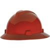 MSA V-Gard® Slotted Hat w/ Fas-Trac® Suspension, Red, 1/Each MSA V-Gard® Slotted Hat w/ Fas-Trac® Suspension, Red, 1/Each