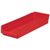 Akro-Mils® Shelf Bin, 23 5/8"L x 4"H x 8 3/8"W, Red, 1/Each Akro-Mils® Shelf Bin, 23 5/8"L x 4"H x 8 3/8"W, Red, 1/Each