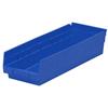Akro-Mils® Shelf Bin, 17 7/8"L x 4"H x 6 5/8"W, Blue, 1/Each Akro-Mils® Shelf Bin, 17 7/8"L x 4"H x 6 5/8"W, Blue, 1/Each