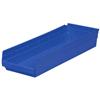 Akro-Mils® Shelf Bin, 23 5/8"L x 4"H x 8 3/8"W, Blue, 1/Each Akro-Mils® Shelf Bin, 23 5/8"L x 4"H x 8 3/8"W, Blue, 1/Each