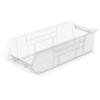 Akro-Mils® Super-Size AkroBins®, Storage Bins 23 7/8"L x 7"H x 11"W, Clear, 1/Each Akro-Mils® Super-Size AkroBins®, Storage Bins 23 7/8"L x 7"H x 11"W, Clear, 1/Each