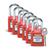 Brady® Safety Padlocks, Red, 6/Pkg Brady® Safety Padlocks, Red, 6/Pkg