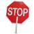 Stop/Slow Plastic Traffic Paddles Stop/Slow Plastic Traffic Paddles