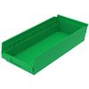 Akro-Mils® Shelf Bins, 17 7/8"L x 4"H x 8 3/8"W, Green, 1/Each Akro-Mils® Shelf Bins, 17 7/8"L x 4"H x 8 3/8"W, Green, 1/Each