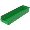 Akro-Mils® Shelf Bin, 23 5/8"L x 4"H x 6 5/8"W, Green, 1/Each Akro-Mils® Shelf Bin, 23 5/8"L x 4"H x 6 5/8"W, Green, 1/Each