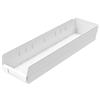 Akro-Mils® Shelf Bin, 23 5/8"L x 4"H x 6 5/8"W, White, 1/Each Akro-Mils® Shelf Bin, 23 5/8"L x 4"H x 6 5/8"W, White, 1/Each