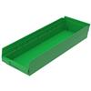 Akro-Mils® Shelf Bin, 23 5/8"L x 4"H x 8 3/8"W, Green, 1/Each Akro-Mils® Shelf Bin, 23 5/8"L x 4"H x 8 3/8"W, Green, 1/Each