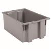 Akro-Mils® Nest & Stack Tote, 19 1/2"L x 10"H x 15 1/2"W, Gray, 1/Each Akro-Mils® Nest & Stack Tote, 19 1/2"L x 10"H x 15 1/2"W, Gray, 1/Each