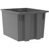 Akro-Mils® Nest & Stack Tote, 19 1/2"L x 13"H x 15 1/2"W, Gray, 1/Each Akro-Mils® Nest & Stack Tote, 19 1/2"L x 13"H x 15 1/2"W, Gray, 1/Each