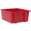 Akro-Mils® Nest & Stack Tote, 23 1/2"L x 10"H x 19 1/2"W, Red, 1/Each Akro-Mils® Nest & Stack Tote, 23 1/2"L x 10"H x 19 1/2"W, Red, 1/Each