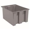 Akro-Mils® Nest & Stack Tote, 23 1/2"L x 13"H x 19 1/2"W, Gray, 1/Each Akro-Mils® Nest & Stack Tote, 23 1/2"L x 13"H x 19 1/2"W, Gray, 1/Each