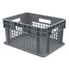 Akro-Mils® Straight Wall Container, Mesh Sides & Solid Base, 15 3/4"L x 8 1/4"H x 11 3/4"W, Gray, 1/Each Akro-Mils® Straight Wall Container, Mesh Sides & Solid Base, 15 3/4"L x 8 1/4"H x 11 3/4"W, Gray, 1/Each